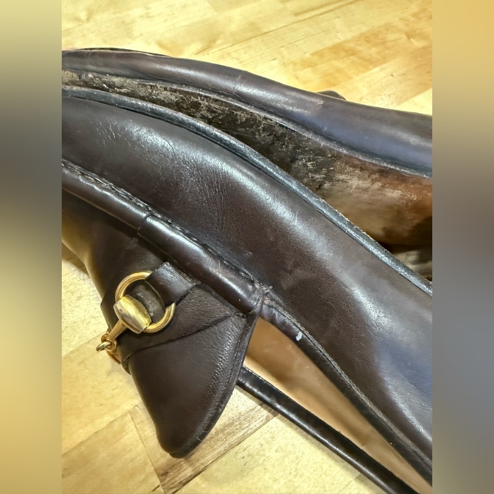 Gucci Dark Brown Leather Loafer - Picture 4 of 14